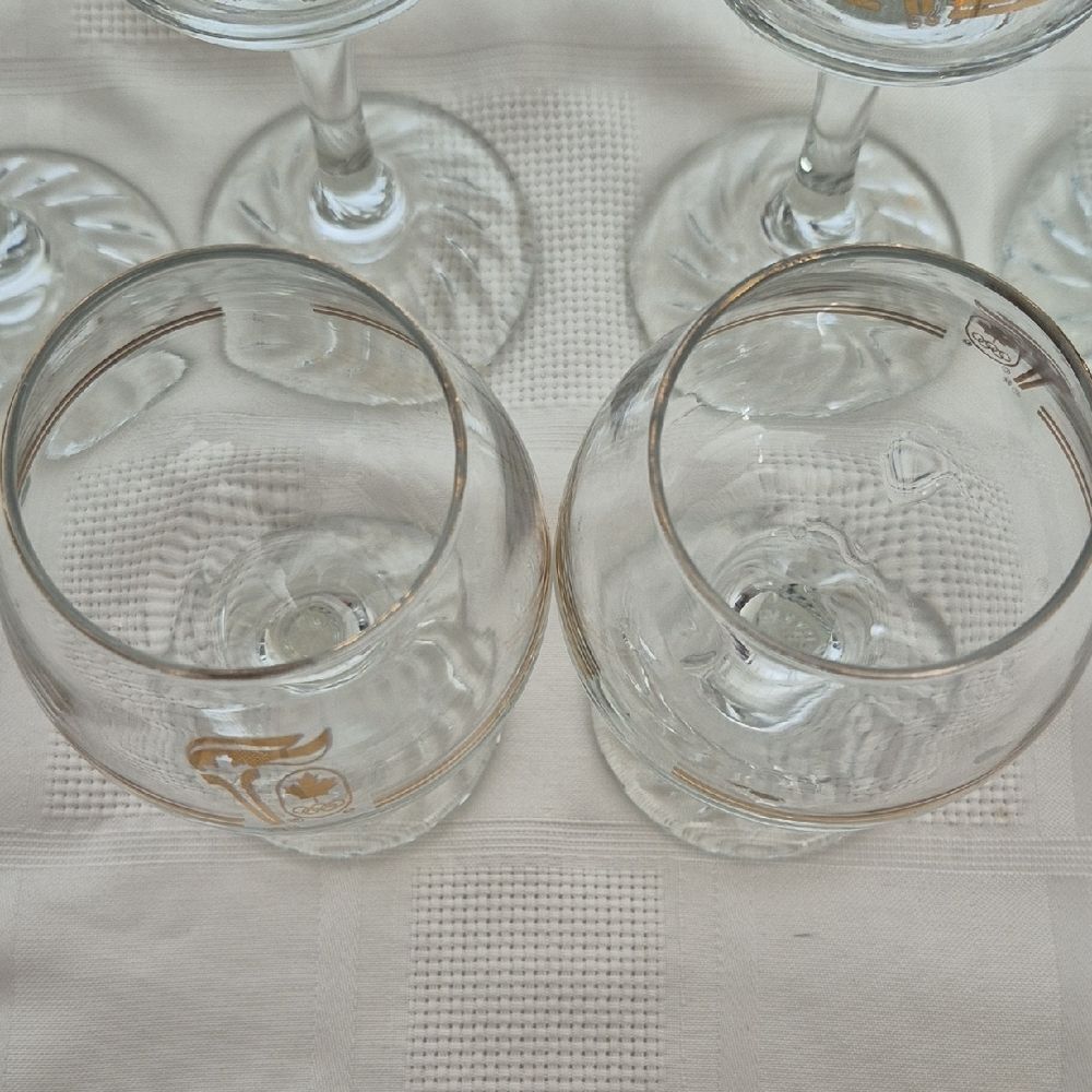 Gold Accent Glassware Set - Picture 12 of 16